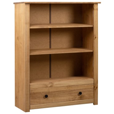 vidaXL Βιβλιοθήκη 80x35x110cm Μασίφ Ξύλο Πεύκου Σειρά Panama 1 τεμ.