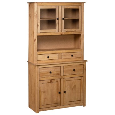 vidaXL Μπουφές 93x40,5x180cm από Μασίφ Ξύλο Πεύκου Σειρά Panama 1 τεμ.