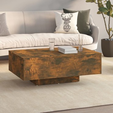 vidaXL Τραπεζάκι Σαλονιού Καπνιστή Δρυς 85x55x31cm Επεξεργασμένο Ξύλο 1 τεμ.