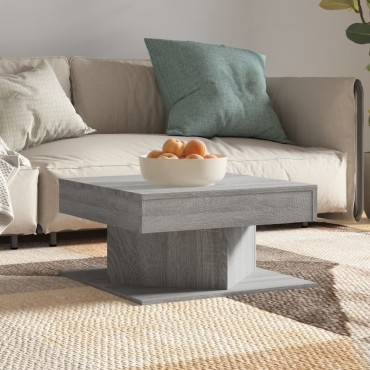 vidaXL Τραπεζάκι Σαλονιού Γκρι Sonoma 57x57x30cm Επεξεργασμένο Ξύλο 1 τεμ.