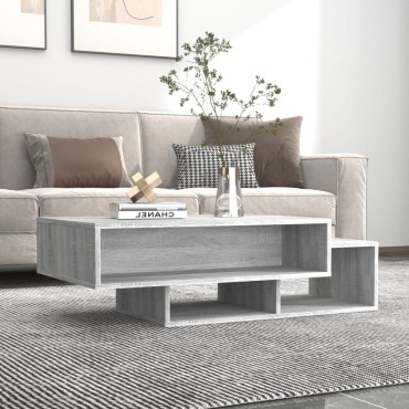 vidaXL Τραπεζάκι Σαλονιού Γκρι Sonoma 105x55x32cm Επεξεργασμένο Ξύλο 1 τεμ.