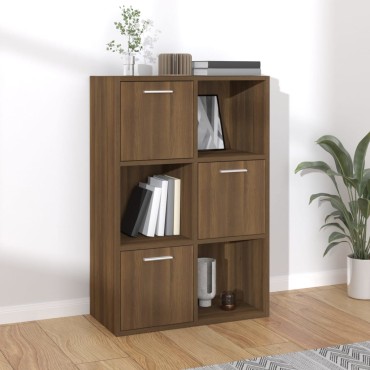 vidaXL Ντουλάπι Αποθήκευσης Καφέ Δρυς 60x29,5x90cm 1 τεμ.