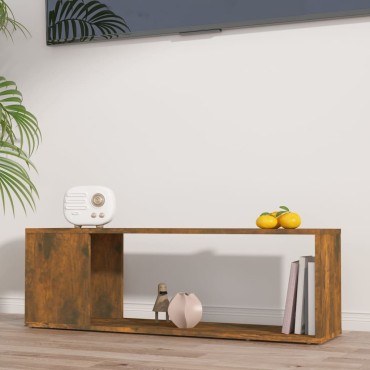 vidaXL Έπιπλο Τηλεόρασης Καπνιστή Δρυς 100x24x32cm από Επεξεργ. Ξύλο