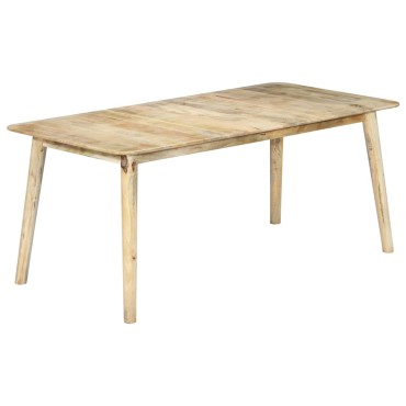 vidaXL Τραπεζαρία 180x90x76cm από Μασίφ Ξύλο Μάνγκο 1 τεμ.