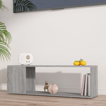 vidaXL Έπιπλο Τηλεόρασης Γκρι Sonoma 100x24x32cm Επεξεργασμένο Ξύλο