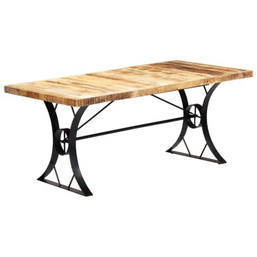 vidaXL Τραπεζαρία 180x90x76cm από Μασίφ Ξύλο Μάνγκο 1 τεμ.