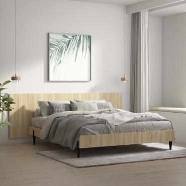vidaXL Κεφαλάρι Κρεβατιού Sonoma Δρυς 240x1,5x80cm από Επεξεργ. Ξύλο 1 τεμ.
