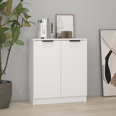 vidaXL Ντουλάπι Λευκό 60x30x70cm από Επεξεργασμένο Ξύλο 1 τεμ.
