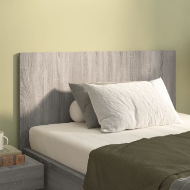 vidaXL Κεφαλάρι Κρεβατιού Γκρι Sonoma 120x1,5x80cm Επεξεργ. Ξύλο 1 τεμ.