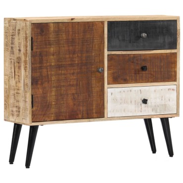 vidaXL Ντουλάπι με Συρτάρια 88x30x73cm από Μασίφ Ξύλο Μάνγκο 1 τεμ.