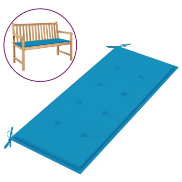 vidaXL Μαξιλάρι Πάγκου Κήπου Μπλε 120x50x3cm Ύφασμα Oxford