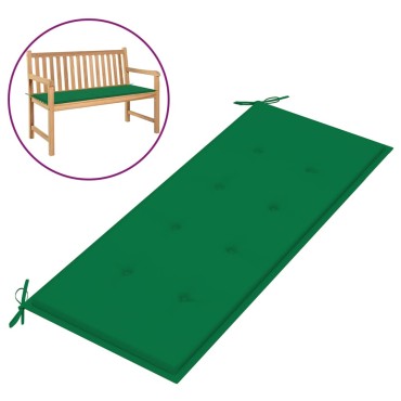vidaXL Μαξιλάρι Πάγκου Κήπου Πράσινο 120x50x4cm Ύφασμα Oxford