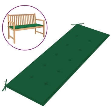vidaXL Μαξιλάρι Πάγκου Κήπου Πράσινο 150x50x3cm Ύφασμα Oxford