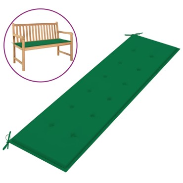 vidaXL Μαξιλάρι Πάγκου Κήπου Πράσινο 180x50x3cm Ύφασμα Oxford