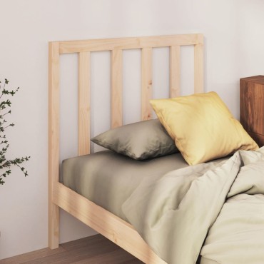 vidaXL Κεφαλάρι Κρεβατιού 96x4x100cm από Μασίφ Ξύλο Πεύκου 1 τεμ.