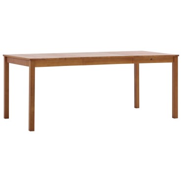 vidaXL Τραπεζαρία Καφέ Μελί 180x90x73cm από Ξύλο Πεύκου 1 τεμ.