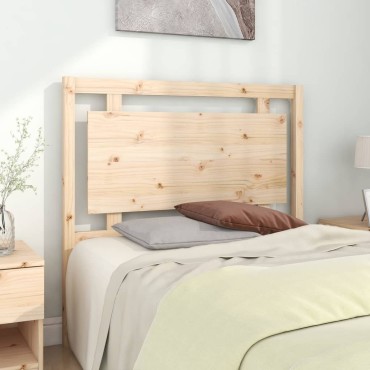 vidaXL Κεφαλάρι Κρεβατιού 105,5x4x100cm από Μασίφ Ξύλο Πεύκου 1 τεμ.