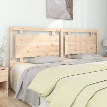 vidaXL Κεφαλάρι Κρεβατιού 205,5x4x100cm από Μασίφ Ξύλο Πεύκου 1 τεμ.