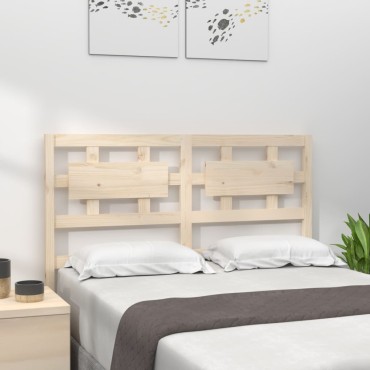 vidaXL Κεφαλάρι Κρεβατιού 140,5x4x100cm από Μασίφ Ξύλο Πεύκου 1 τεμ.