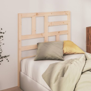 vidaXL Κεφαλάρι Κρεβατιού 81x4x104cm από Μασίφ Ξύλο Πεύκου 1 τεμ.