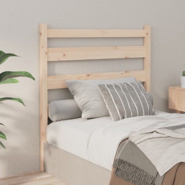vidaXL Κεφαλάρι Κρεβατιού 106x4x100cm από Μασίφ Ξύλο Πεύκου 1 τεμ.