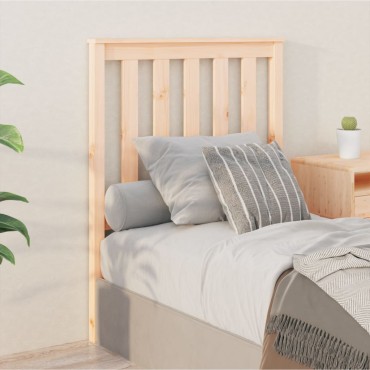 vidaXL Κεφαλάρι Κρεβατιού 81x6x101cm από Μασίφ Ξύλο Πεύκου 1 τεμ.