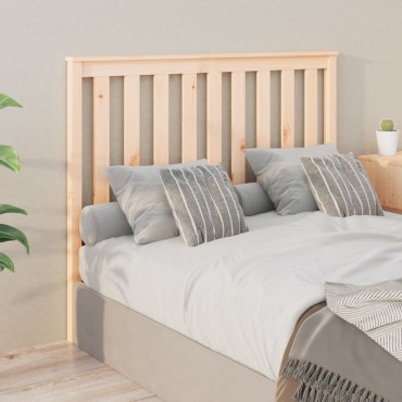 vidaXL Κεφαλάρι Κρεβατιού 141x6x101cm από Μασίφ Ξύλο Πεύκου 1 τεμ.