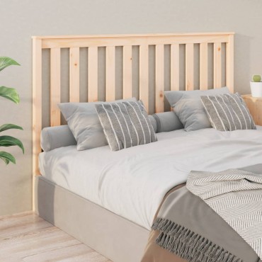 vidaXL Κεφαλάρι Κρεβατιού 156x6x101cm από Μασίφ Ξύλο Πεύκου 1 τεμ.