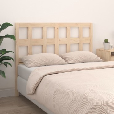 vidaXL Κεφαλάρι Κρεβατιού 165,5x4x100cm από Μασίφ Ξύλο Πεύκου 1 τεμ.