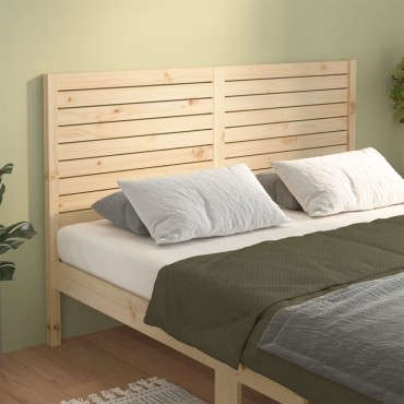 vidaXL Κεφαλάρι Κρεβατιού 166x4x100cm από Μασίφ Ξύλο Πεύκου 1 τεμ.