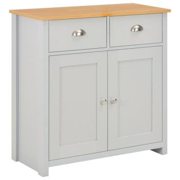 vidaXL Μπουφές Γκρι 79x35x81cm 1 τεμ.