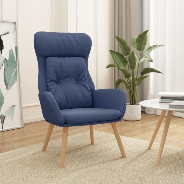 vidaXL Πολυθρόνα Relax Μπλε Υφασμάτινη 70x77x94cm 1 τεμ.