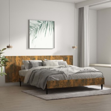 vidaXL Κεφαλάρι Τοίχου Καπνιστή Δρυς 240x1,5x80cm Επεξεργασμένο Ξύλο 1 τεμ.