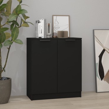 vidaXL Ντουλάπι Μαύρο 60x30x70cm από Επεξεργασμένο Ξύλο 1 τεμ.
