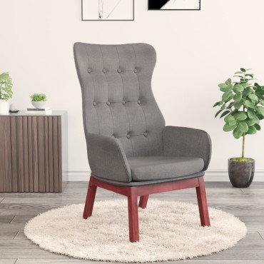 vidaXL Πολυθρόνα Relax Ανοιχτό Γκρι Υφασμάτινη 70x77x94cm 1 τεμ.