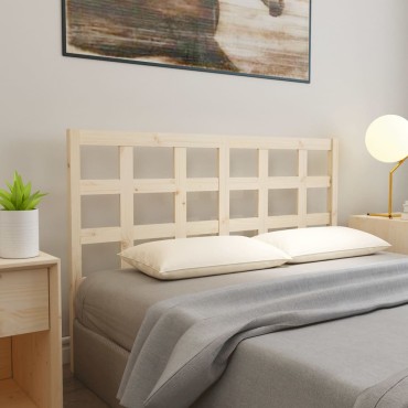 vidaXL Κεφαλάρι Κρεβατιού 165,5x4x100cm από Μασίφ Ξύλο Πεύκου 1 τεμ.