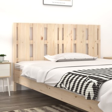 vidaXL Κεφαλάρι Κρεβατιού 155,5x4x100cm από Μασίφ Ξύλο Πεύκου 1 τεμ.