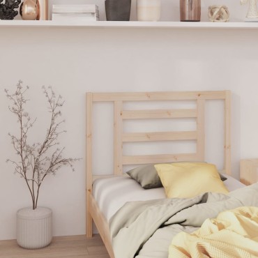 vidaXL Κεφαλάρι Κρεβατιού 96x4x100cm από Μασίφ Ξύλο Πεύκου 1 τεμ.