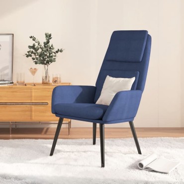 vidaXL Πολυθρόνα Relax Μπλε Υφασμάτινη 70x77x98cm 1 τεμ.