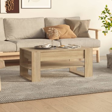 vidaXL Τραπεζάκι Σαλονιού Sonoma Δρυς 102x55x45cm Επεξεργασμένο Ξύλο 1 τεμ.