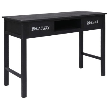 vidaXL Τραπέζι Κονσόλα Μαύρο 110x45x76cm Ξύλινο 1 τεμ.