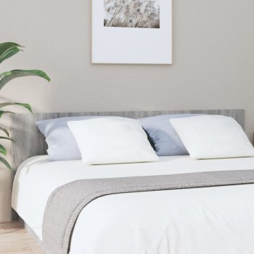 vidaXL Κεφαλάρι Κρεβατιού Γκρι Sonoma 200x1,5x80cm Επεξεργ. Ξύλο 1 τεμ.