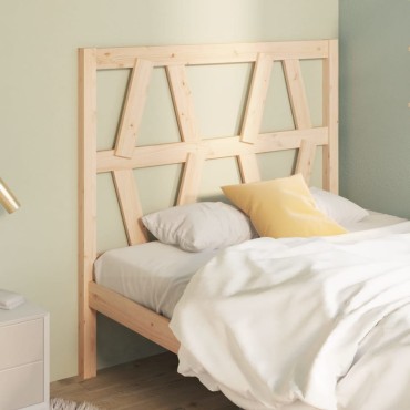 vidaXL Κεφαλάρι Κρεβατιού 81x4x100cm από Μασίφ Ξύλο Πεύκου 1 τεμ.
