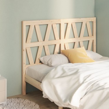 vidaXL Κεφαλάρι Κρεβατιού 141x4x100cm από Μασίφ Ξύλο Πεύκου 1 τεμ.