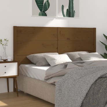 vidaXL Κεφαλάρι Καφέ 126x4x100cm από Μασίφ Ξύλο Πεύκου 1 τεμ.