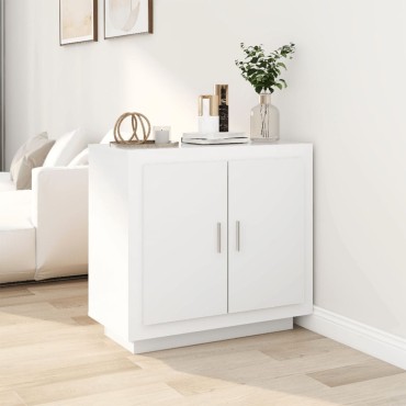 vidaXL Ντουλάπι Λευκό 80x40x75cm από Επεξεργασμένο Ξύλο 1 τεμ.