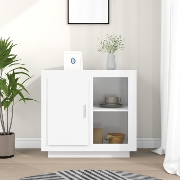vidaXL Μπουφές Λευκός 80x40x75cm 1 τεμ.