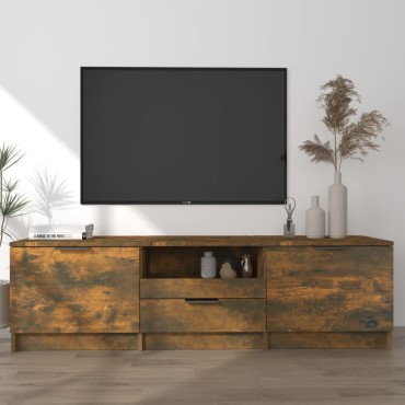vidaXL Έπιπλο Τηλεόρασης Καπνιστή Δρυς 140x35x40cm Επεξεργασμένο Ξύλο