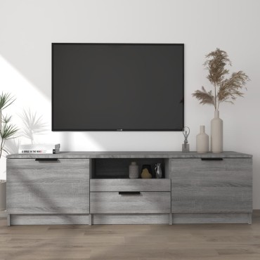 vidaXL Έπιπλο Τηλεόρασης Γκρι Sonoma 140x35x40cm Επεξεργασμένο Ξύλο