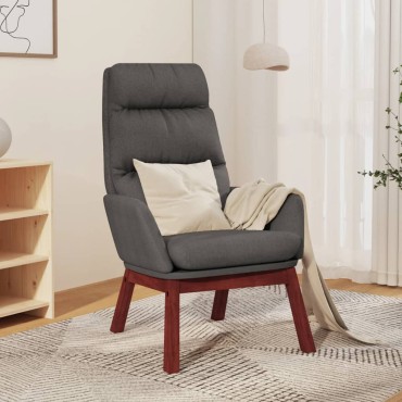 vidaXL Πολυθρόνα Relax Σκούρο Γκρι Υφασμάτινη 70x77x98cm 1 τεμ.
